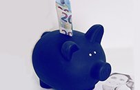 Sparschwein blau AllDent