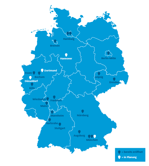 AllDent Deutschlandkarte